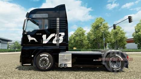 Скин MAN V8 на тягач MAN для Euro Truck Simulator 2