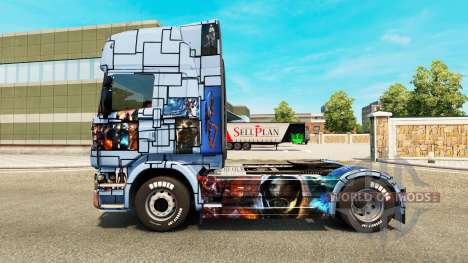 Скин Mass Effect 3 на тягач Scania для Euro Truck Simulator 2