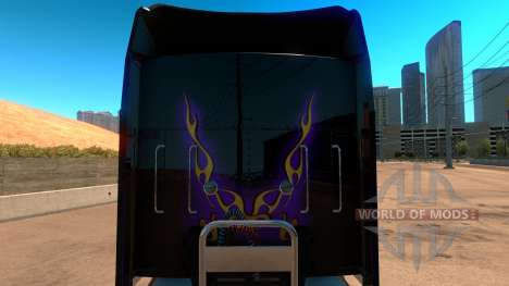 Kenworth W900 Dark Night paintjob для American Truck Simulator