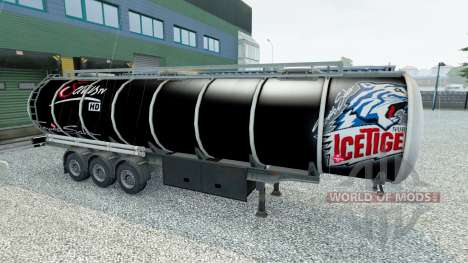 Скин Nuremberg Ice Tigers на полуприцеп для Euro Truck Simulator 2