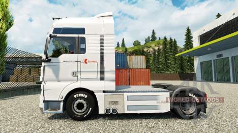 Скин Klaus Bosselmann на тягач MAN для Euro Truck Simulator 2
