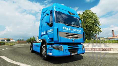 Скин Carstensen на тягач Renault для Euro Truck Simulator 2