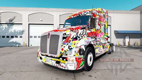 Скин Sticker на тягачи Peterbilt и Kenworth для American Truck Simulator
