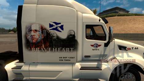 Peterbilt 579 Braveheart Truck Skin для American Truck Simulator