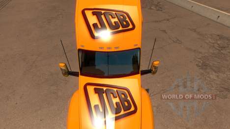 JCB скин для Kenworth T680 для American Truck Simulator