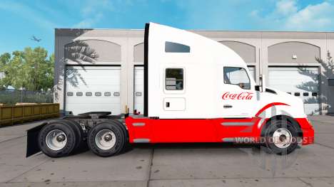 Скин Coca-Cola на тягач Kenworth для American Truck Simulator