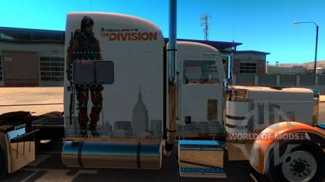 Skin The Division for Peterbilt 389 для American Truck Simulator