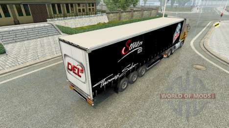 Скин Nuremberg Ice Tigers на полуприцеп для Euro Truck Simulator 2