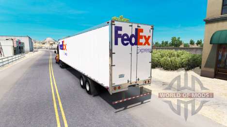 Скины UPS и FedEx на полуприцепы для American Truck Simulator
