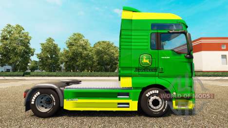 Скин John Deere на тягач MAN для Euro Truck Simulator 2