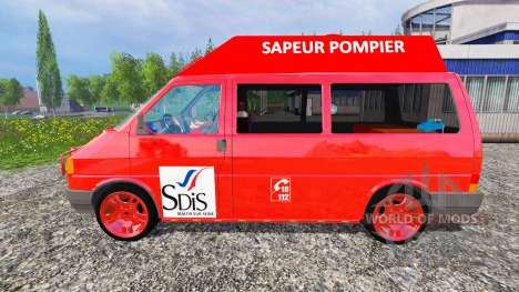 Volkswagen Transporter T4 [sapeur pompier] для Farming Simulator 2015