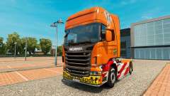 Скин Heavy Transport на тягач Scania для Euro Truck Simulator 2