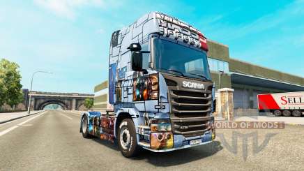 Скин Mass Effect 3 на тягач Scania для Euro Truck Simulator 2