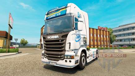 Скин Intel на тягач Scania для Euro Truck Simulator 2