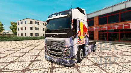 Скин RedBull на тягач Volvo для Euro Truck Simulator 2