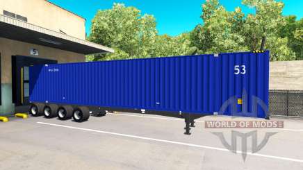 Полуприцеп Container 53 для American Truck Simulator