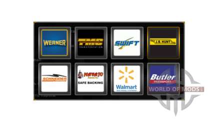 Логотипы компаний США для American Truck Simulator