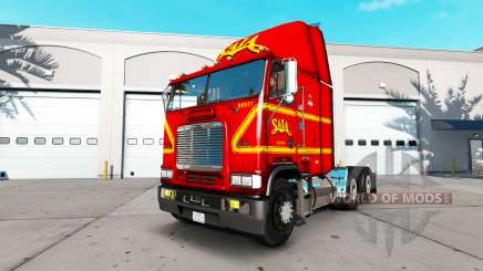 Скин SAIA на тягач Freightliner FLB для American Truck Simulator