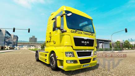 Скин Gertzen Transporte на тягач MAN для Euro Truck Simulator 2