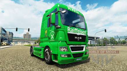 Скин Raiffeisen на тягач MAN для Euro Truck Simulator 2