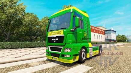 Скин John Deere на тягач MAN для Euro Truck Simulator 2