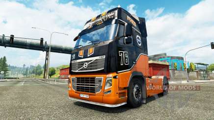 Скин Racing Team на тягач Volvo для Euro Truck Simulator 2