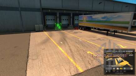 Новая разметка разгрузки Unload Symbol V 1.1 Mod для American Truck Simulator