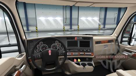 Переработанный интерьер Kenworth T680 для American Truck Simulator