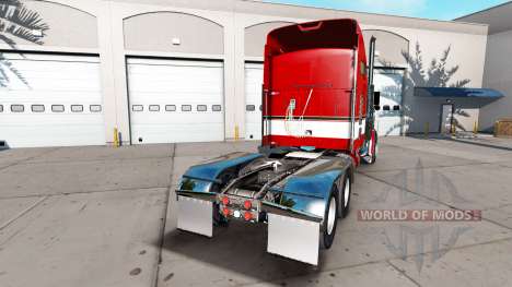 Скин Red на тягач Kenworth W900 для American Truck Simulator