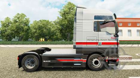 Скин Audi на тягач MAN для Euro Truck Simulator 2