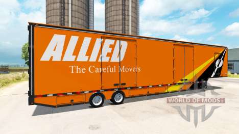 Полуприцеп RD Moving Van для American Truck Simulator