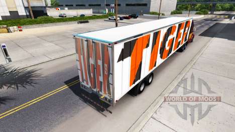 Скин Tiger на полуприцеп для American Truck Simulator