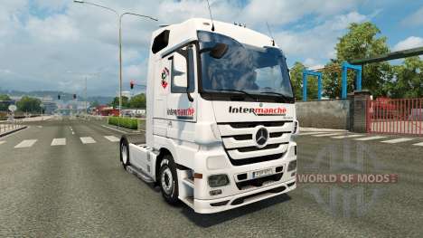 Скин Intermarket на тягач Mercedes-Benz для Euro Truck Simulator 2