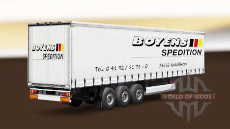 Скин Boyens v1.1 на полуприцеп для Euro Truck Simulator 2