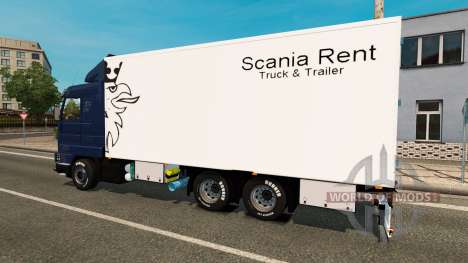 Скин Scania Rent на Scania 143M BDF для Euro Truck Simulator 2