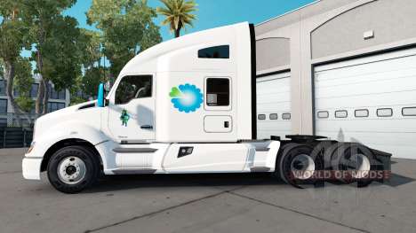 Скин Amerigroup на тягач Kenworth для American Truck Simulator