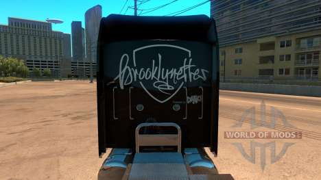 Kenworth W900 Brooklyn Nets Skin для American Truck Simulator