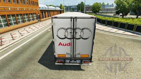 Скин Audi на полуприцеп для Euro Truck Simulator 2