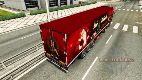 Скин Christmas на тягач Volvo для Euro Truck Simulator 2