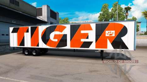 Скин Tiger на полуприцеп для American Truck Simulator
