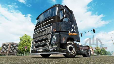 Скин Battlefield 4 v2.0 на тягач Volvo для Euro Truck Simulator 2