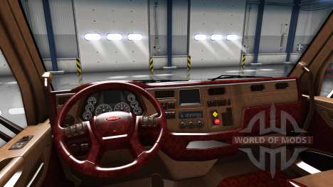Люксовый интерьер Peterbilt 579 для American Truck Simulator