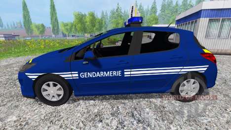 Peugeot 308 Gendarmerie для Farming Simulator 2015