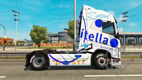 Скин Itella на тягач Volvo для Euro Truck Simulator 2