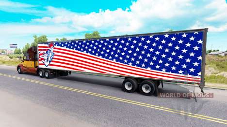 Скин Statue Of Liberty на полуприцеп для American Truck Simulator
