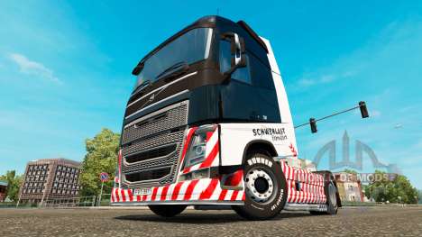 Скин Schwerlast Transport на тягач Volvo для Euro Truck Simulator 2
