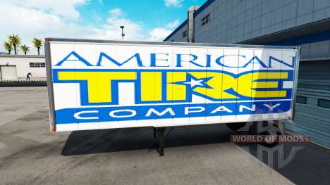 Скин American Tire на полуприцеп для American Truck Simulator
