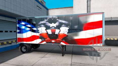 Скин Super Hero на полуприцеп для American Truck Simulator