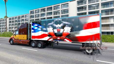 Скин Super Hero на полуприцеп для American Truck Simulator