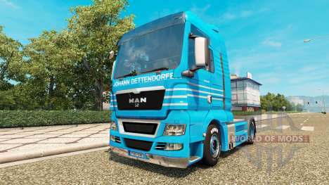Скин Johann Detten Dorfer v1.1 на тягач MAN для Euro Truck Simulator 2